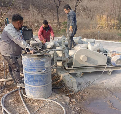 崖城镇路面下沉注浆